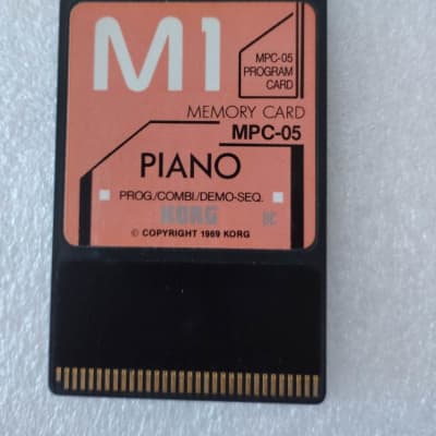 Korg MSC-5S Piano card set for Korg M1 series | Reverb
