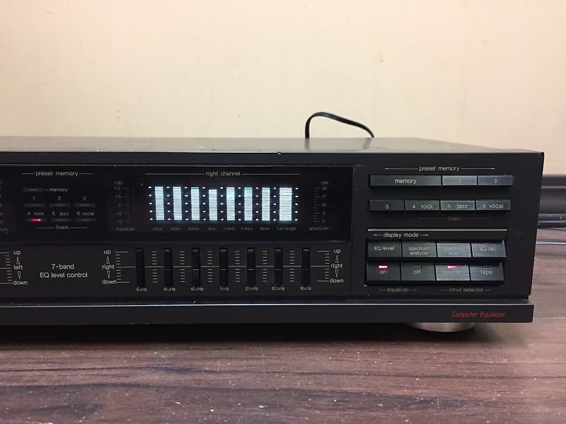 Vintage Technics Stereo Graphic Equalizer SH-8058 7 Band EQ