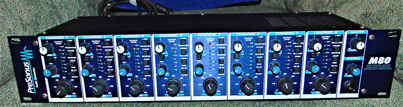 PreSonus M80 8-Channel Mic Preamp and Summing Unit w/Power Supply M-80  Preamplifier