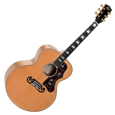 Sigma SG Series GJA-SG200 Jumbo Electro Acoustic Guitar - Antique Natural with Case for sale