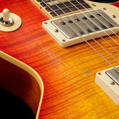 Gibson Custom Shop Made 2 Measure Murphy Lab '59 Les Paul Standard Murphy Painted Ultra Heavy Aged Orange Lemon Fade/NOS image 23