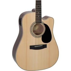 Mitchell D120SCE Dreadnought with Electronics Natural
