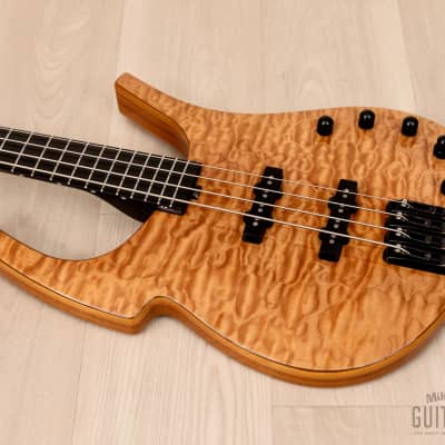 2003 Parker Fly Bass FB4 Quilted Maple w/ Dimarzio Ultra Jazz & Piezo Pickups, Active Fishman EQ image 9