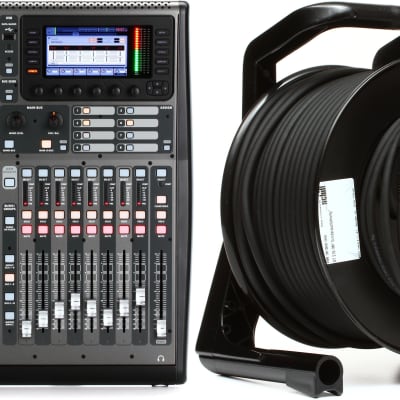 Behringer X32 Producer 40-channel Digital Mixer  Bundle with Klark Teknik NCAT5E-50M Cat 5e Cable on Reel - 50 meter image 1