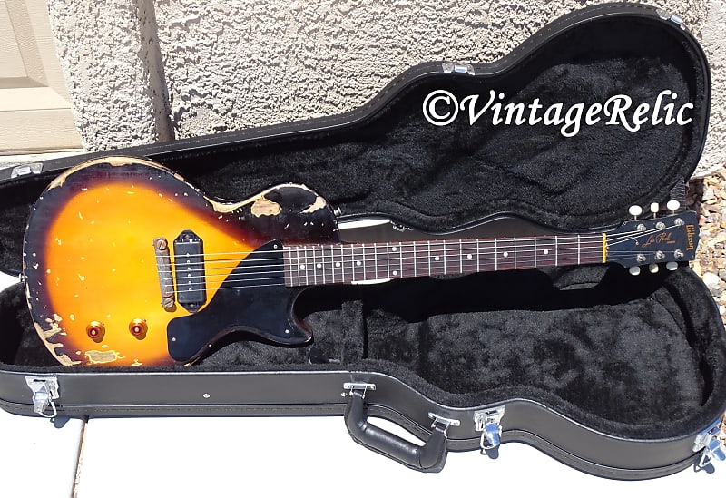 aged RELIC 2022 Gibson Les Paul Junior Jr 1956 style nitro | Reverb