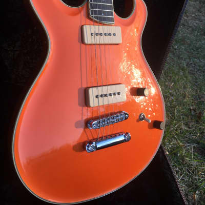 Artinger electric guitar chambered solid body 2000's - gretsch orange for sale