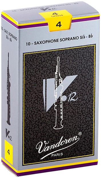 Immagine Vandoren SR604 V12 Series Soprano Saxophone Reeds - Strength 4 (Box of 10) - 1