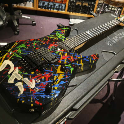 Jackson USA Custom Shop Def Leppard Tour Played Phil Collen Hand-Painted Splatter Signed Guitar PC1 image 1