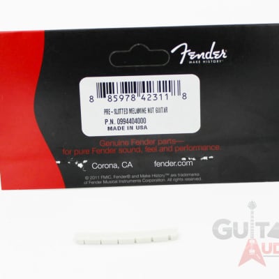 Genuine Fender Melamine Stratocaster/Telecaster Strat/Tele Pre-Slotted Nut image 2