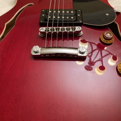Seymour Duncan ‘59 and Jazz in an Oscar Schmidt Delta King - Red image 2