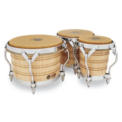 Latin Percussion LP202-AW Generation III Wood Triple Bongos | Reverb