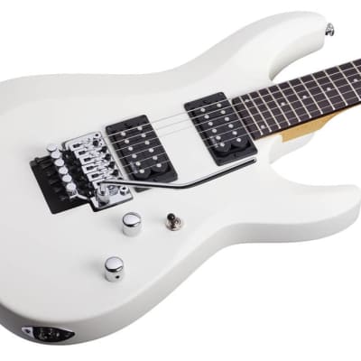 Schecter C-6 FR Deluxe Electric Guitar Satin White image 5