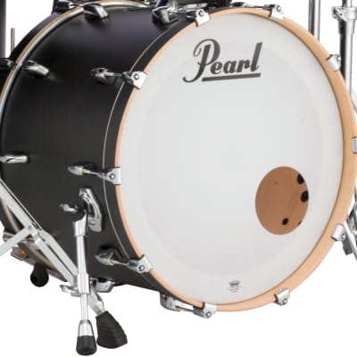 Pearl Masters Maple Complete Matte Black Mist 20x18" Bass Kick Drum Virgin/No Mount NEW Authorized Dealer image 1