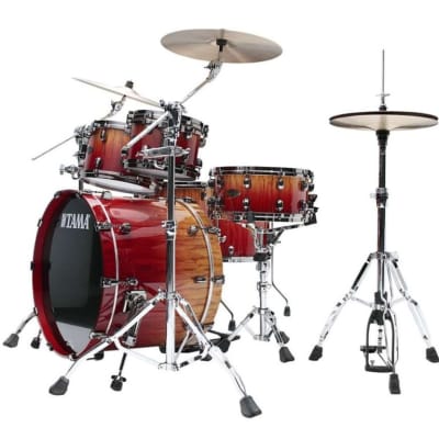 Tama Starclassic Walnut/Birch WBS52RZBBSVBF 2024 - Vermillon Bosse Fonce Fade image 4