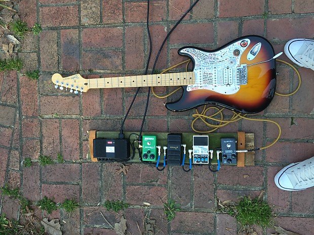 Minimalist Reclaimed Wood Pedal Board
