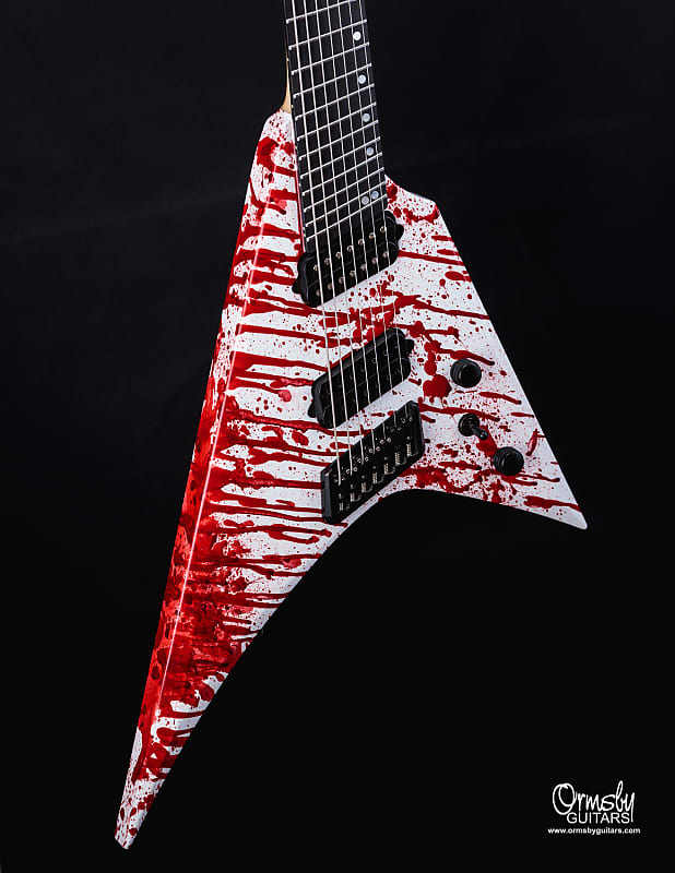 Ormsby Metal V GTR+ MULTISCALE - 7 string 2019 Blood Splatter