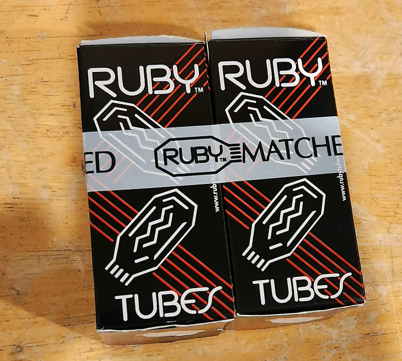 Ruby Tubes EL34BSTR Power Tubes Matched Pair *Tested* Reverb