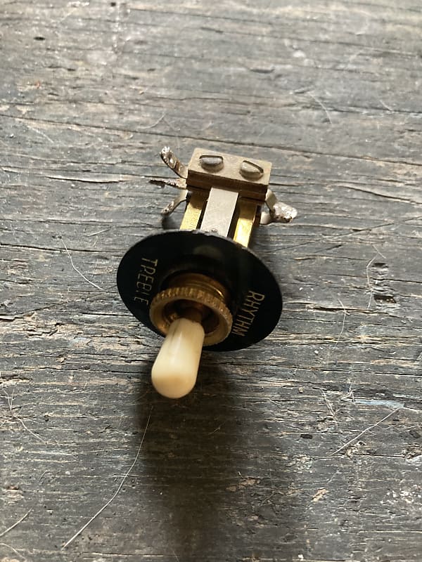 Gibson Les Paul Custom switch with Rhythm Treble ring and nut Reverb
