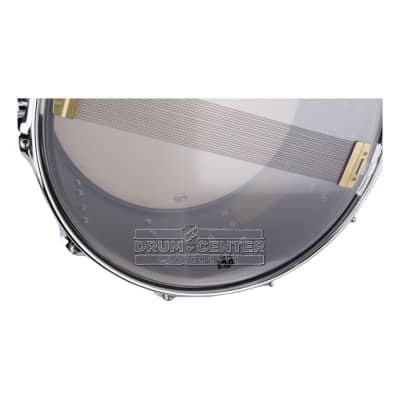 DW Collectors Series Satin Black Brass Snare Drum 14x8 Chrome Hardware image 4