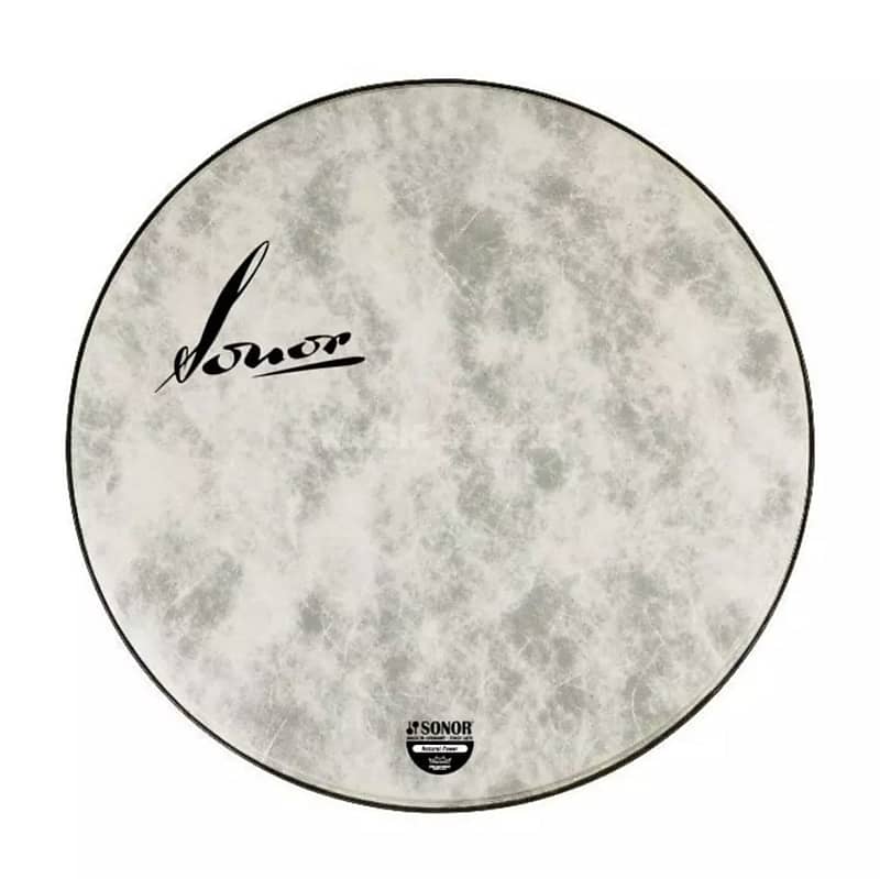 Sonor Bass Drum Logo Head 22" Fiberskyn w/Vintage Logo image 1