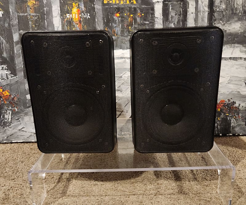 Bogen Bogen FG20S 2 way indoor /outdoor speakers 90s - Black plastic image 1