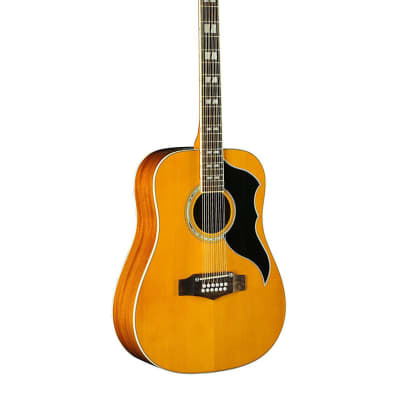 Eko Ranger 12 Dreadnought Vintage Reissue EQ Natural Stain Spruce Top Electro Acoustic Guitar New image 1