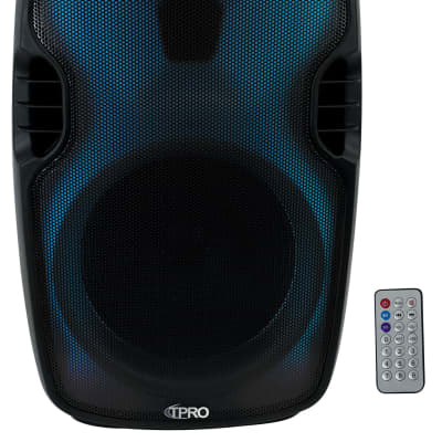 Technical Pro PLIT15 Portable 15" Bluetooth Party Speaker w/LED + Microphone image 8