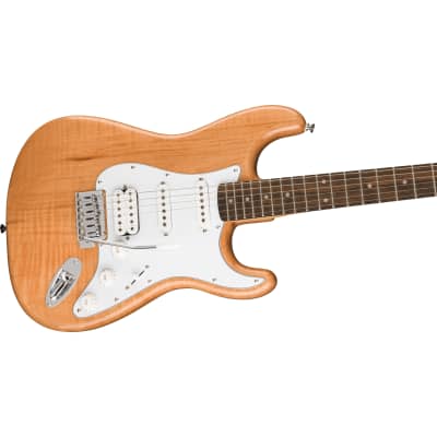 Squier Affinity Series Stratocaster HSS Electric Guitar - Natural image 4