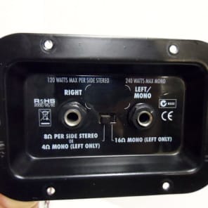 Switch speaker cab cabinet jack plate stereo/mono wire Marshall Line 6 Mesa Friedman Celestion etc image 2