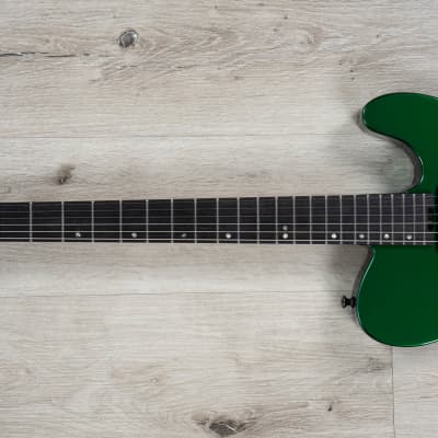 ESP USA TE-II FR Guitar, EMG 81-X / 85-X Pickups, Candy Apple Green Metallic image 6