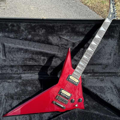 1985 Robin Wedge Custom Metallic Red Vintage Electric Guitar W/OHSC Flying V image 2