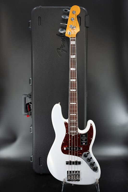 Fender American Ultra Jazz Bass - Rosewood Fingerboard - Arctic Pearl - Ser. US23095695 image 1