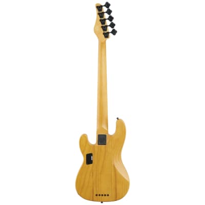 Schecter Model-T Session 5 Electric Bass, Natural Satin image 5