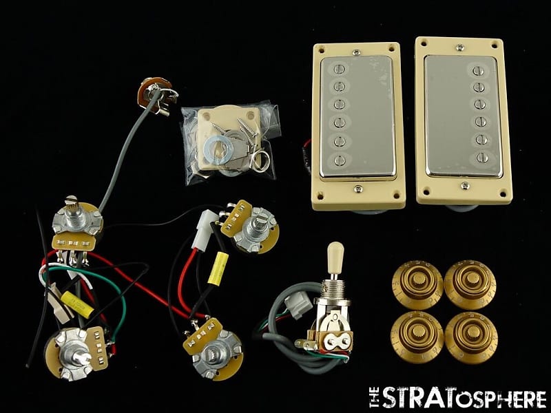 LEFTY Epiphone Les Paul Standard 50s PICKUPS POTS KNOBS Reverb