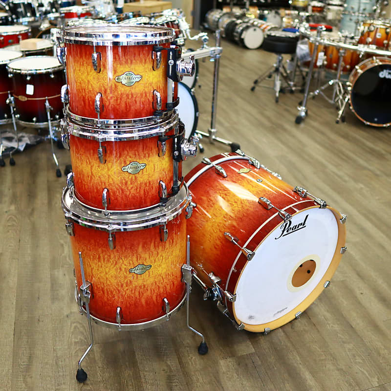 Used Pearl Masters SST All Maple 4-PC Shell Pack 12/13/16/22 (Quilted  Bubinga Sunburst)