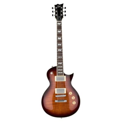 ESP LTD EC-256FM Electric Guitar - Dark Brown Sunburst image 1