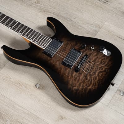 ESP LTD Josh Middleton JM-II Guitar, Macassar Ebony, Black Shadow Burst image 1