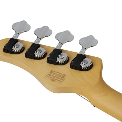 Schecter 2491 4-String Bass Guitar, 3 Tone Sunburst, CV-4 image 16
