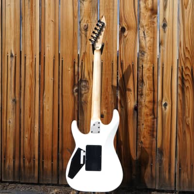 ESP Custom Shop Original M-II DLX Maple Board Snow White Satin 6-String w/ Case (2025) image 3