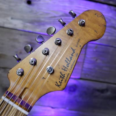 Keith Holland Custom S-ANS #1326 - Black Nitro with Red Tortoiseshell Pickguard image 2