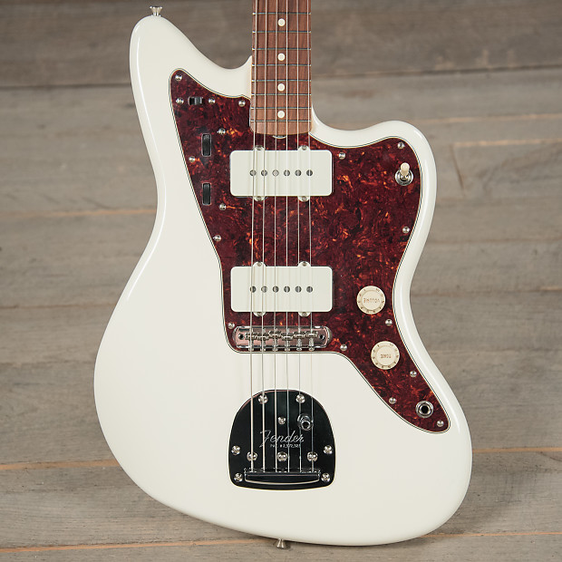 Fender Classic 60s Jazzmaster Lacquer PF Olympic White Reverb