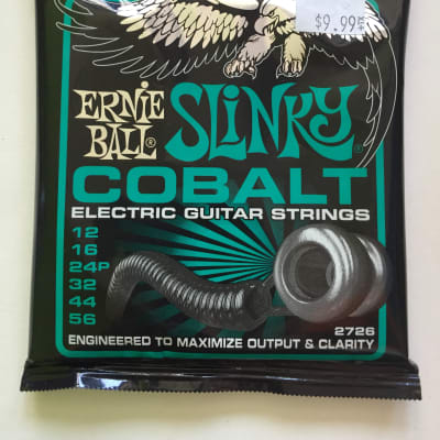 Ernie Ball 2726 Cobalt Not Even Slinky Electric Guitar Strings (12-56) 2726 image 1