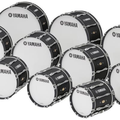 Marching Bass Drum Yamaha MB8324 Black Forest image 2