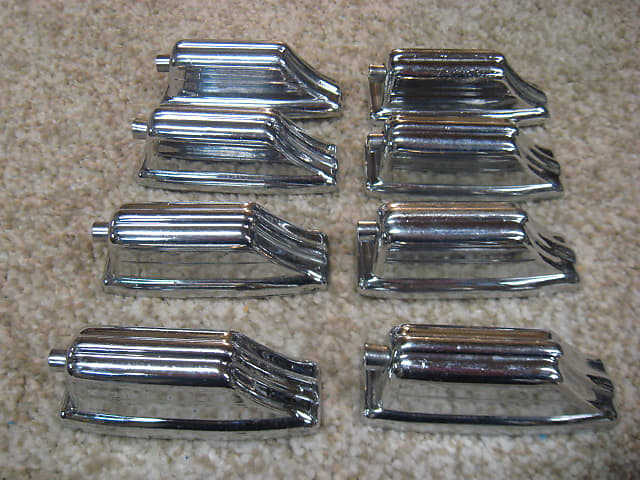 Rogers 8 Bass Drum Lugs 60's - 70's chrome image 1