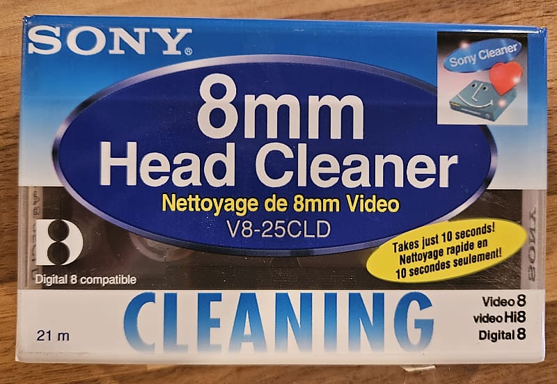 Sony 8mm popular Head Cleaner V8-25CLD