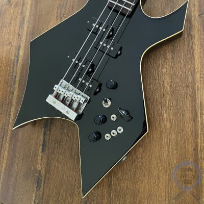 Electric Bass Guitar B.C.Rich Warlock Black Made in Japan