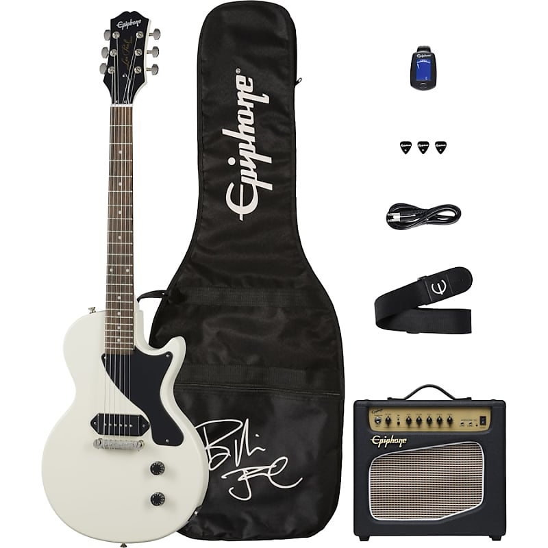 Epiphone Billie Joe Armstrong Signature Les Paul Junior Player Pack with Epiphone 15G Combo Amp image 1