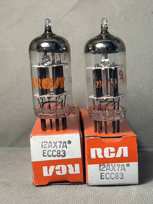 RCA (Tungsram) 12AX7A 1970s NOS 7025 12AX7 Pair British Made | Reverb