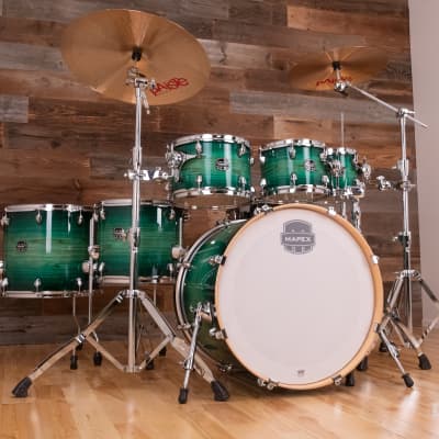 MAPEX ARMORY SPECIAL EDITION 7 PIECE DRUM KIT, EMERALD BURST image 7