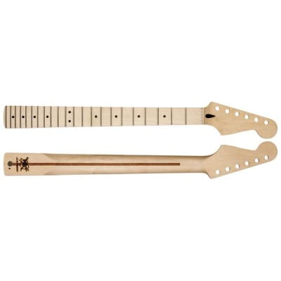 Mighty Mite MM2928-M Fender Licensed Strat® Replacement Neck - C Profile 22 Jumbo Fret Maple Fretboard image 2